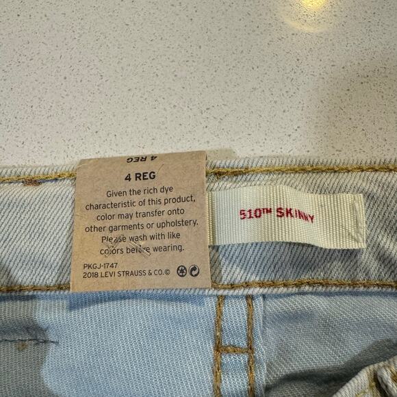 Levi's 501 Reg 4 Skinny Jeans NWT - Picture 5 of 6